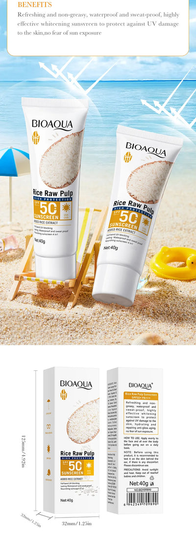 Facial Sunscreen Cream SPF 50+ Body Protector Solar Lotion Long-Lasting UV Protection Sun Sunburn - LKBA