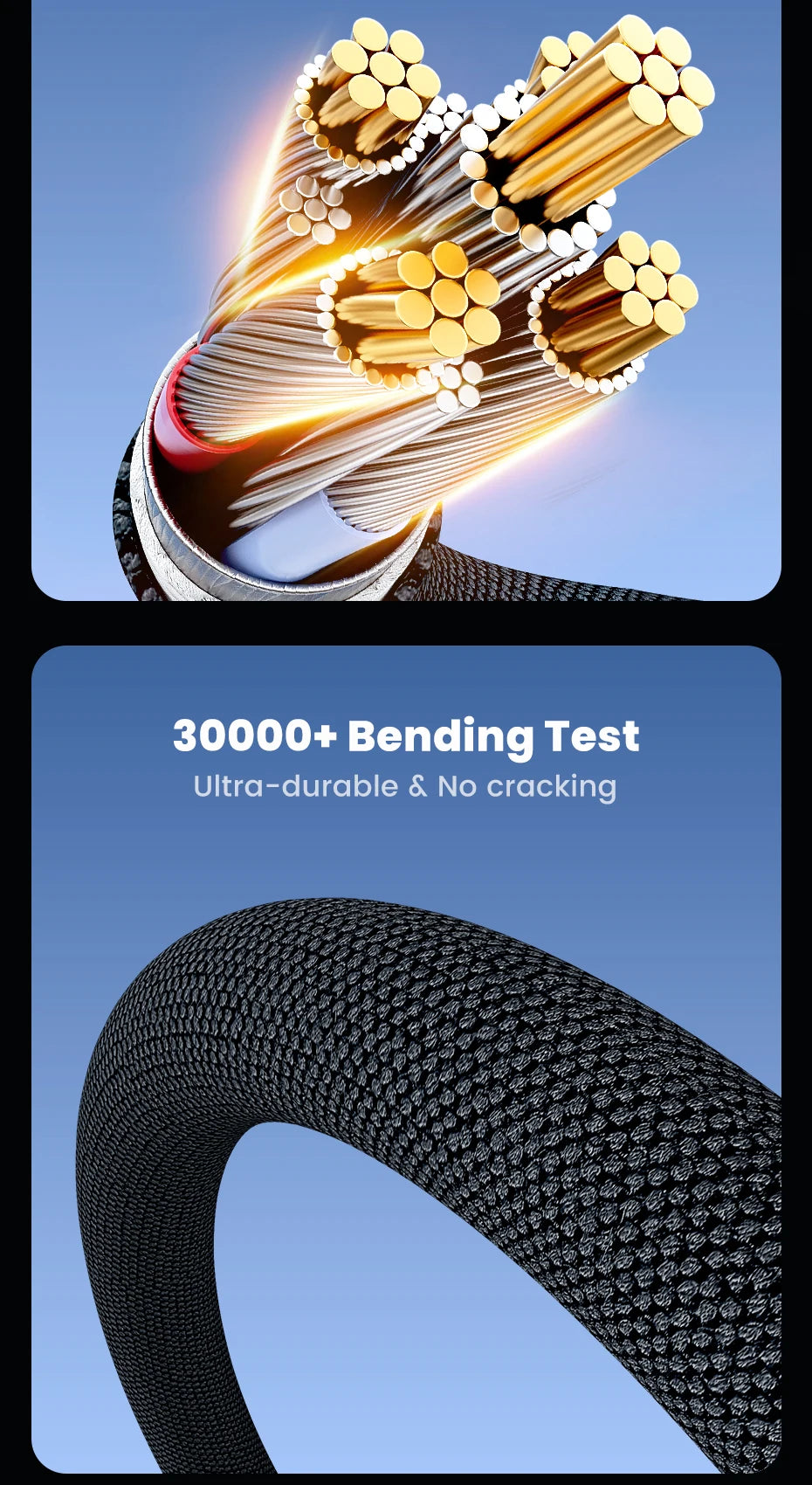 Toocki 240W Type C to Type C Cable PD3.1 Digital Display 100W Fast Charging USB C Cable for Macbook iPhone 16 15 Samsung Xiaomi - LKBA