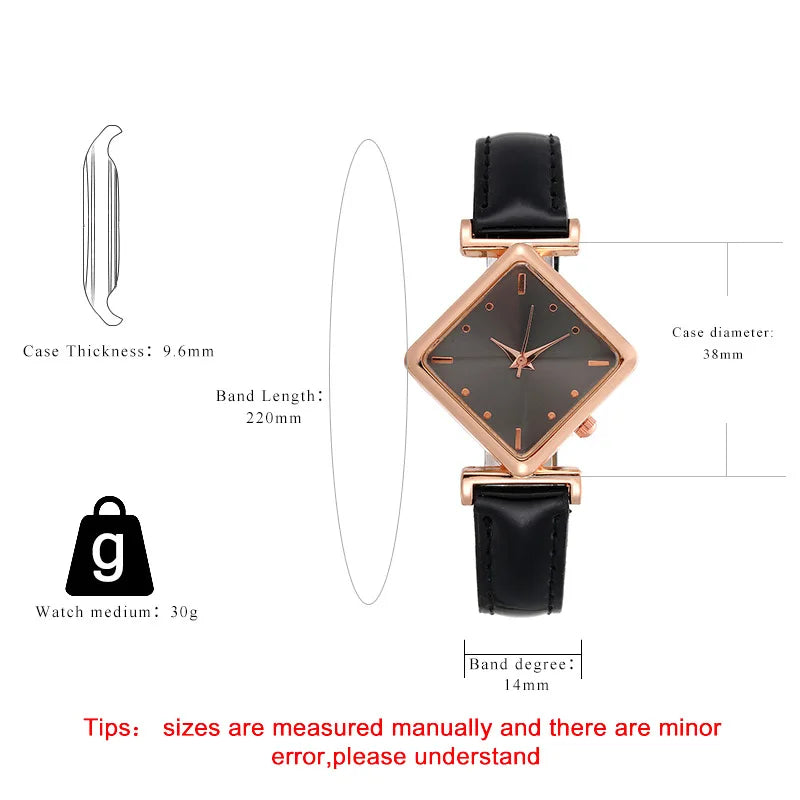 Luxury Brand Women's Watch Quartz Wristwatch Women Quartz Watches Ladies Clock Leather Watch Gift Reloj Mujer relojes de mujer - LKBA