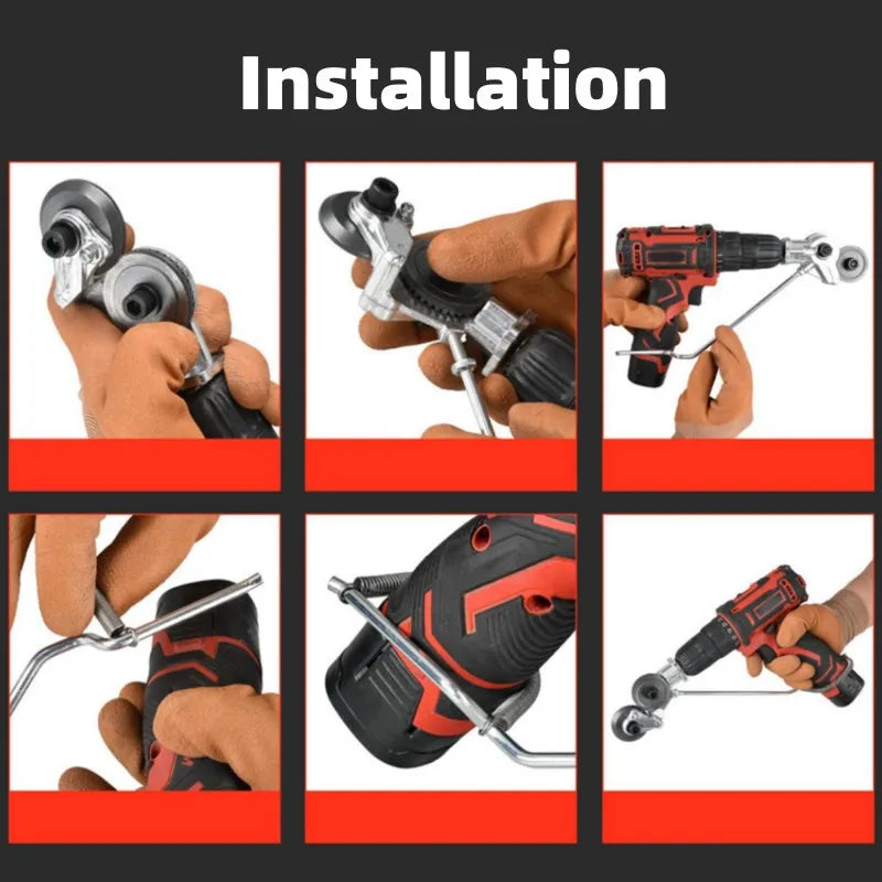 Electric Drill Refitting Plate Shears Effortlessly Cut Through Stainless Steel, Aluminum & Iron Sheet - LKBA