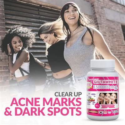 1500000MG Glutathione Skin Whitening Supplement Anti-Aging, UV Protection, Even Skin Tone & Scar - LKBA