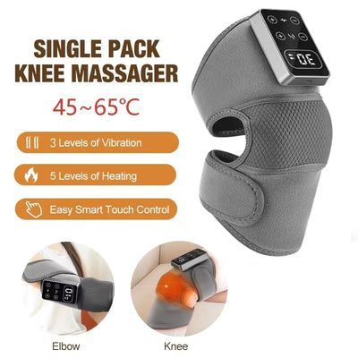 3 in 1 Cordless Thermal Knee Pad Knee Shoulder Massager Vibration Leg Arm Joint Brace Muscle Relax Joint Brace Muscle Relaxation