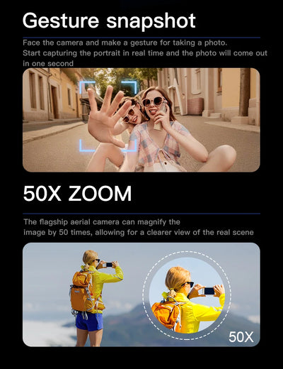 New X226 Mini RC Drone with Professional 8K HD Dual Camera 6Axis Headless Mode 360 Fly Remote Quadcopter - LKBA