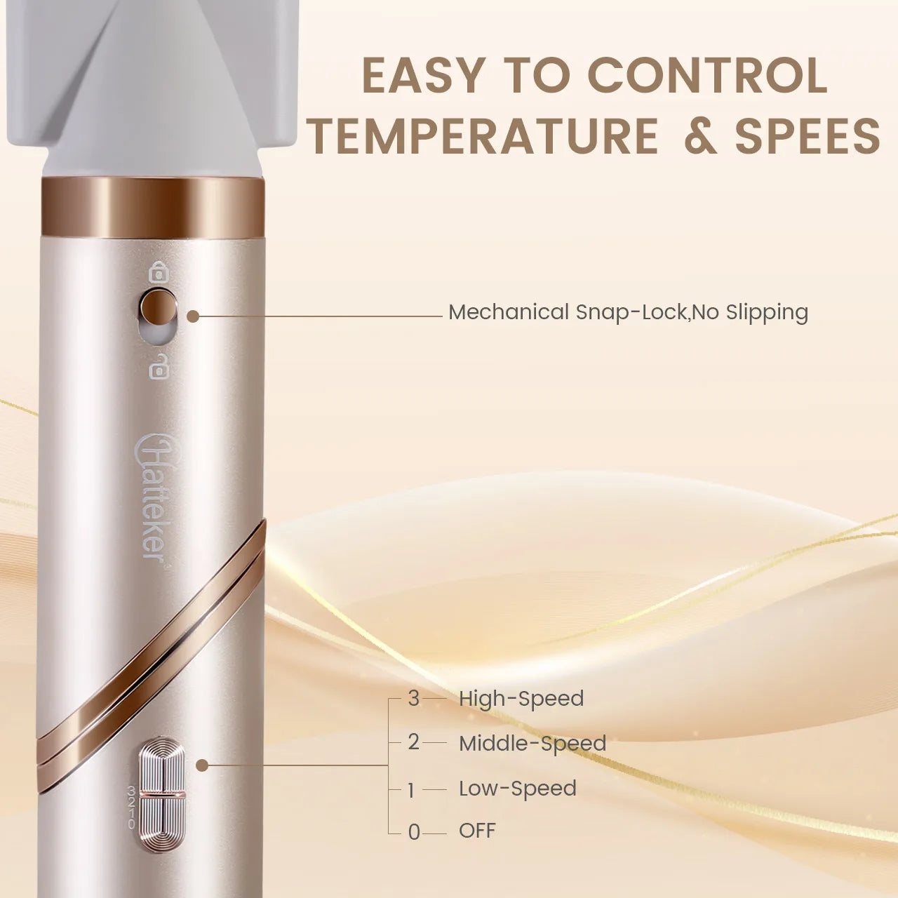 5 in 1 38000 RPM High-Speed Hair Dryer Brush Hair Styler Auto-Wrap Curlers Blow Dryer Fast Drying Multi Hot Air Brush - LKBA