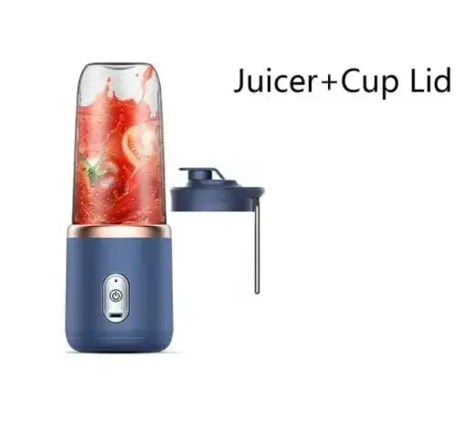 Portable Juicer Blender 400ml Electric Fruit Juicer USB Charging Lemon Orange Fruit Juicing Cup Smoothie Blender Machine 2cups - LKBA