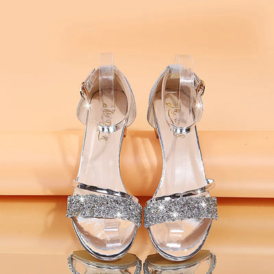 2024 New Fashion Women's Sandals Gold and Silver Low Heel Casual Shoes Women Open Toe Summer Light Fashion Women's Shoes - LKBA