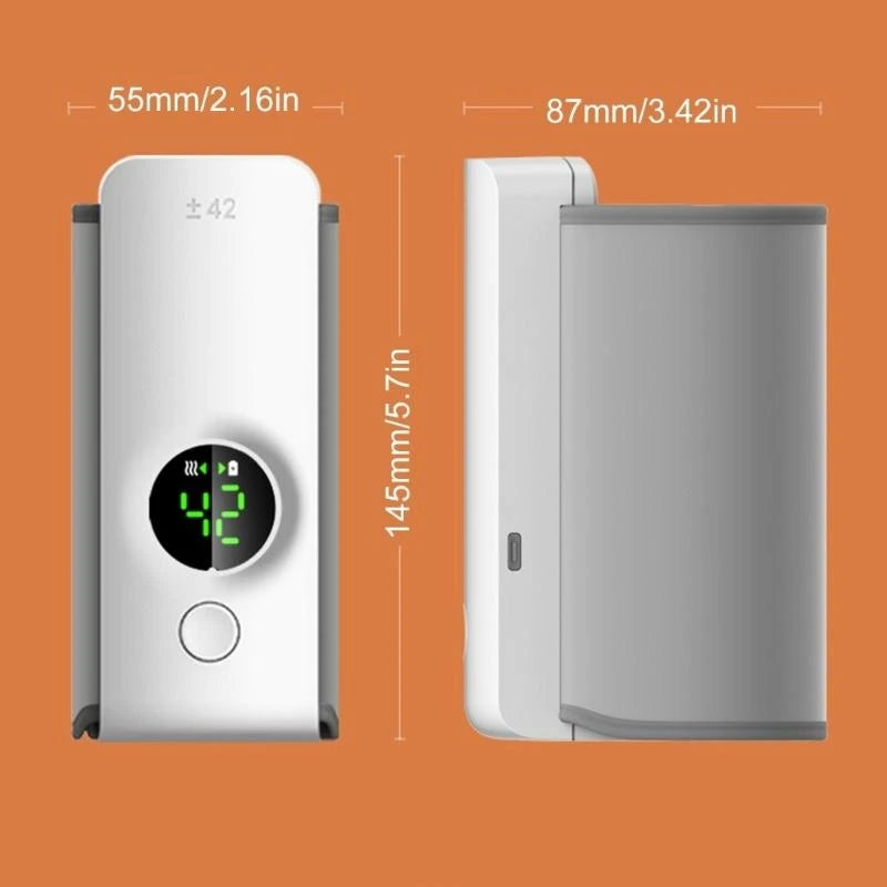 Convenient Baby Bottle Warmer 6-Gear Adjustable for Travel Quick Heating Solution with Adjustable Gear for Most Bottles G2TD - LKBA