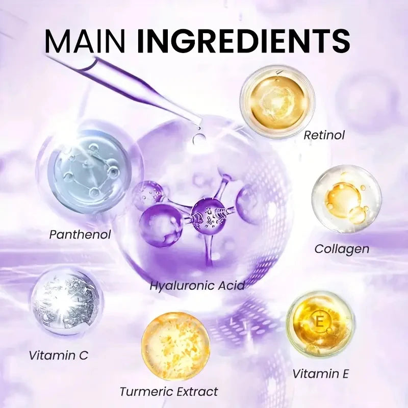 2 Minutes Facial Lifting Day and Night Cream Contains Retinol, Hyaluronic Acid and Collagen - Moisturizing Lotion Suitable for All Light Skin Tone - LKBA