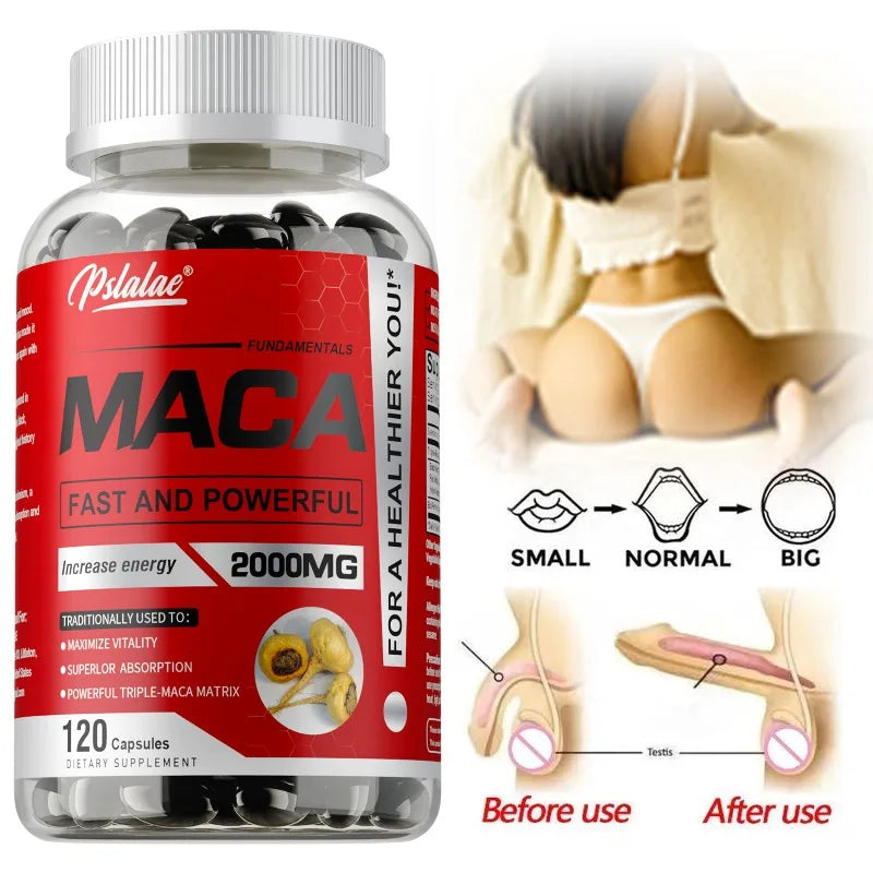 Maca Root Supplement - Builds Muscle and Strength, Maximize Vitality and Performance - LKBA