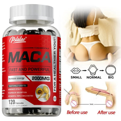 Maca Root Supplement - Builds Muscle and Strength, Maximize Vitality and Performance - LKBA