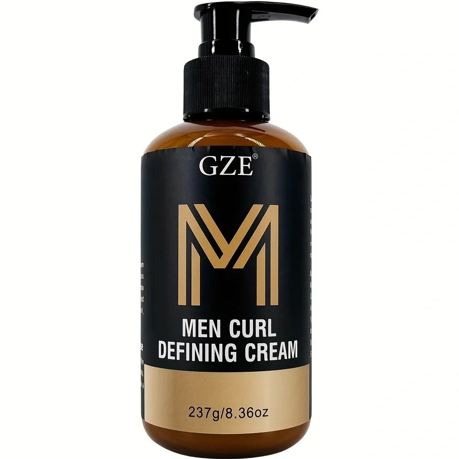 GZE Men Curl Defining Cream - Defined Bouncy Cue Curls Waves- Enhances Curl Definition and Hydrates Hair Frizz rls and Frizz - LKBA