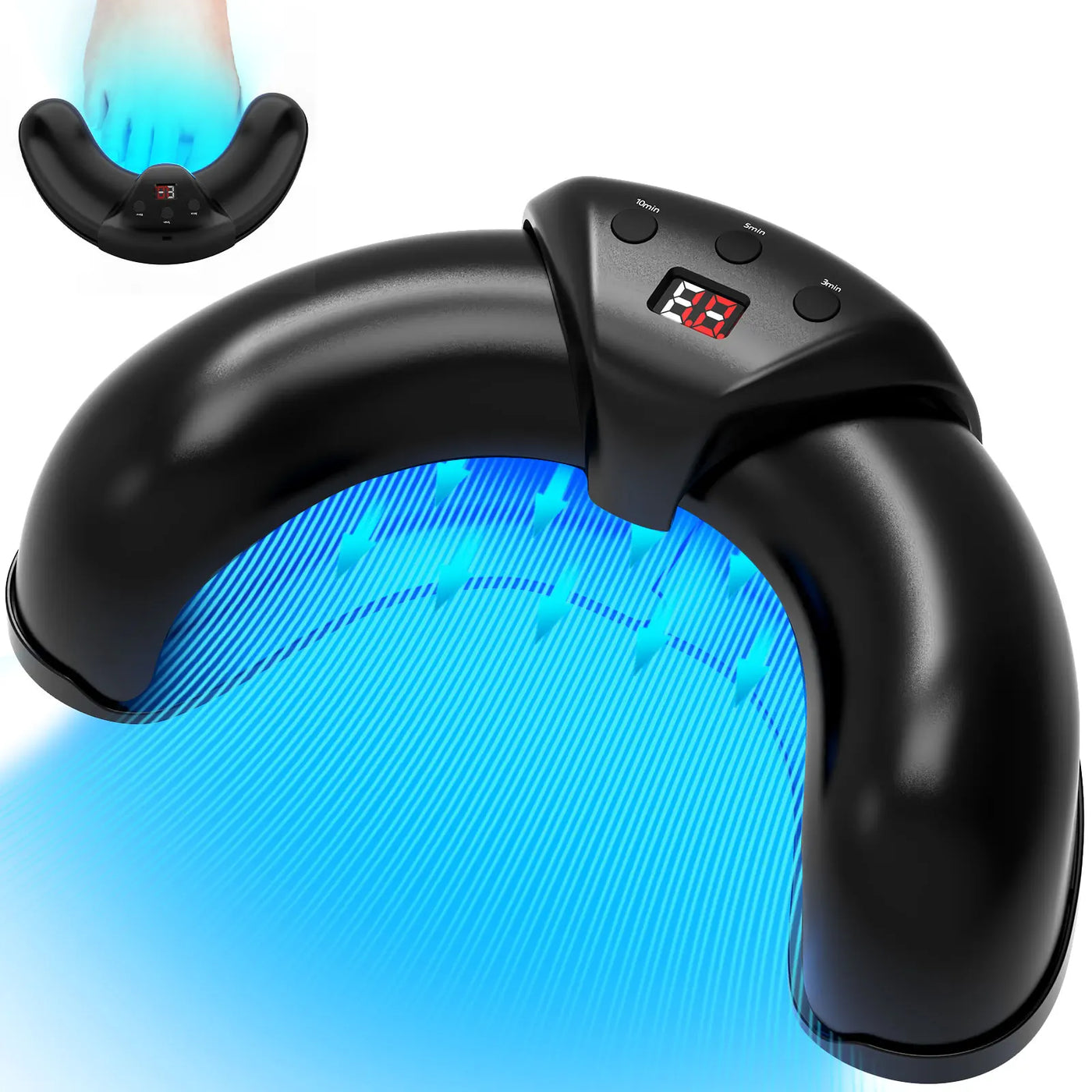 Laser for Nail Fungus Multiple Toenail 905nm470nm 7Minutes Painless Removes Calcium Nail Fungus&Ingrown toenail treatment - LKBA