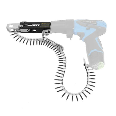 Automatic Screwdriver Chain Nail Gun Adapter Electric Drill Nozzle Woodwork Screw Drive Auto Feed - LKBA