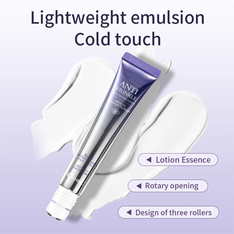 Anti-Wrinkle Anti Dark Circle Eye Cream Roller Massager Moisturizing Eye Bags Anti-Aging Hyaluronic Acid Eye Skin Care - LKBA