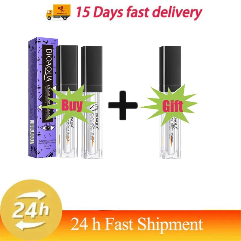 Fast Eyelash Growth Serum 7 Days Natural Eyelash Enhancer Longer Fuller Thicker Curling Lash Treatment Eye Care Products Makeup - LKBA