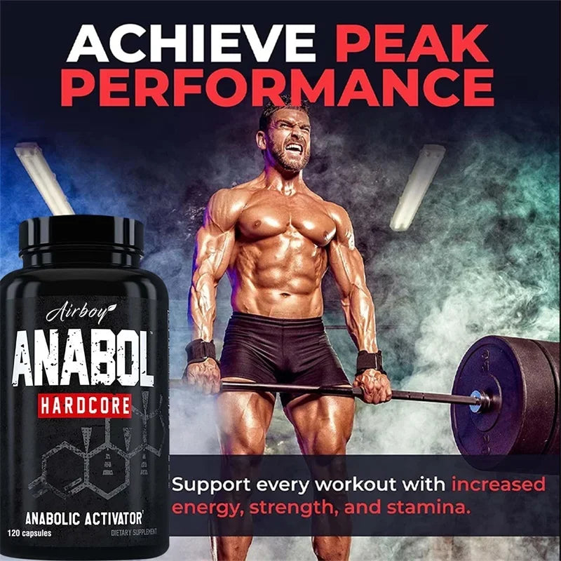 Anabol Hardcore Supplement - Helps Build Lean, Firm, High-quality Muscle,Promoting Muscle Growth,Recovery & Strength Enhancement - LKBA