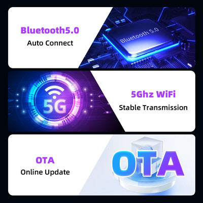 Wireless 2 in1 Carplay Adapter for Android iPhone Auto Wired to Wireless AI Box USB Connection For Volvo Benz Mg Kia Chery VW - LKBA