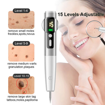 Laser Plasma Pen Black Dots Warts Remover Skin Tag Remover Mole Wart Eliminator Dark Spots - LKBA