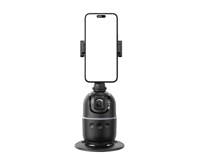 360°Auto Smart Face Tracking AI Gimbal Desktop Cell Phone Holder Tripod for Camera Vlog Live