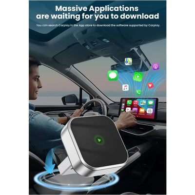2-in-1 Wireless CarPlay Dongle Wired to Wireless Android Auto Adapter AI Smart Box Car Intelligent Systems For Car With CarPlay - LKBA
