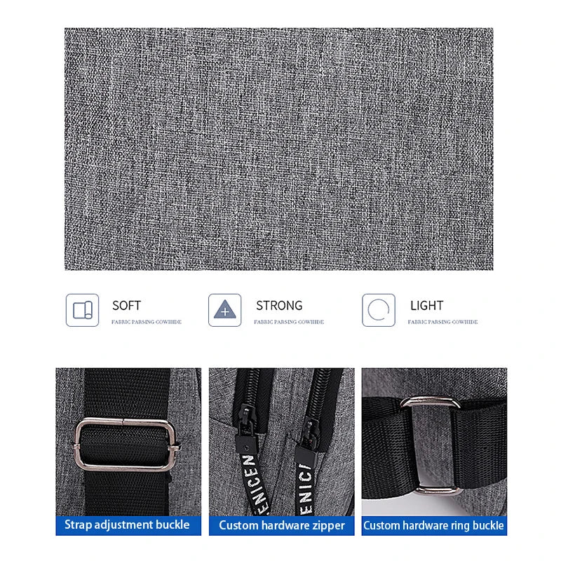 Travel Men's Handbags Multifunctional USB Chest Bag Designer Messenger Crossbody Bags Water-Proof Shoulder Bag Sports Back Pack - LKBA