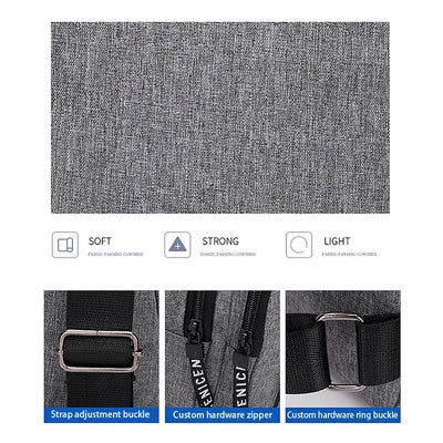 Travel Men's Handbags Multifunctional USB Chest Bag Designer Messenger Crossbody Bags Water-Proof Shoulder Bag Sports Back Pack - LKBA