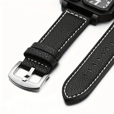 Luxury Man Wristwatch Rectangle Waterproof Luminous Day Week Men Watch - LKBA