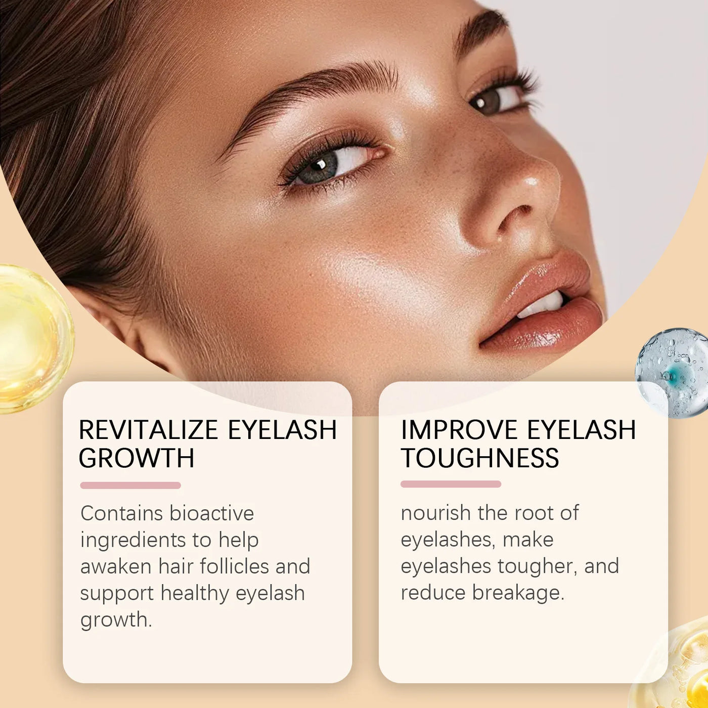 Fast Eyelash Growth Serum Natural Eyelash Enhancer Longer Fuller Thicker Curling Lash Treatment Eye Care Products Makeup - LKBA