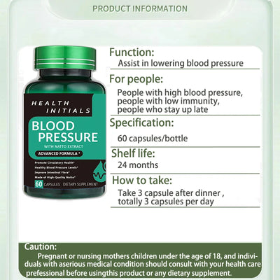 Nattokinase Capsules Blood Vessel Clean Dissolve Blood Clots Lowering Pressure Prevent Arteriosclerosis Improve Vascular Health - LKBA