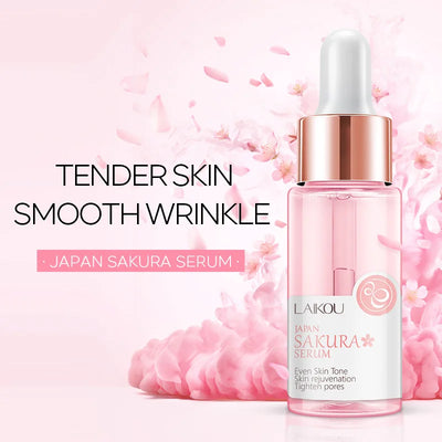 LAIKOU 17ML Japan Sakura Serum Vitamin C Nourish Essense Oil Control 24K Gold Serum Rose Blueberry Skin Care Smoothing Facecare - LKBA