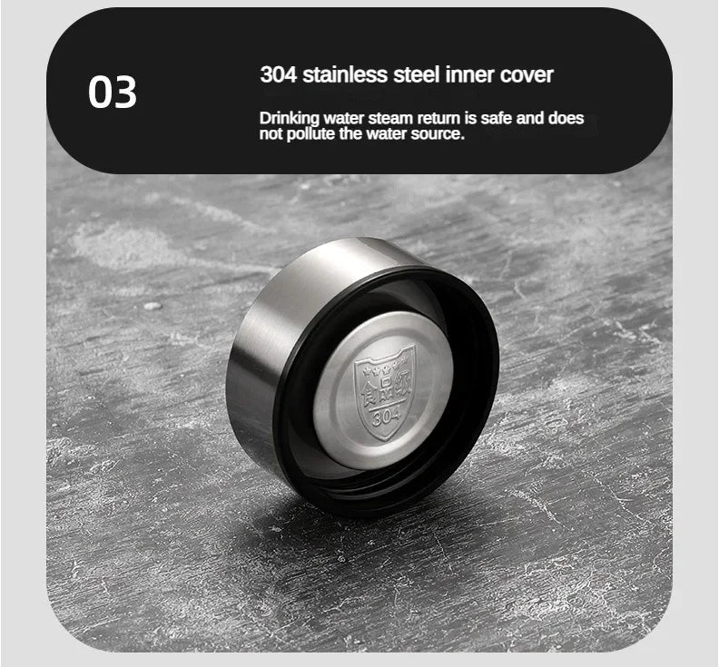 500ML-1Liter Stainless Steel Thermos Bottle with LED Temperature Display Sus304 Tea Water Bottle Vacuum Flask Portable Cups - LKBA