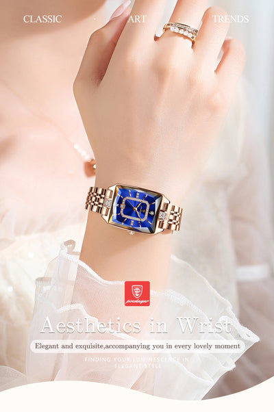 POEDAGAR Luxury Casual Ladies Watch Stainless Steel Waterproof Date Fashion Woman Wristwatch High Quality Quartz Women's Watches - LKBA