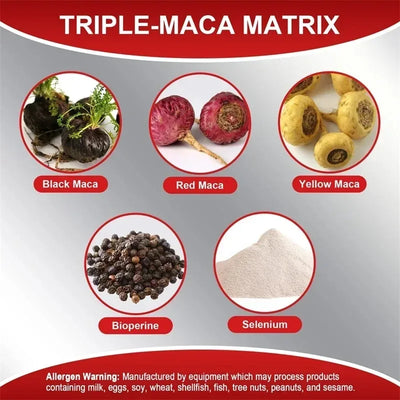 Maca Root Supplement - Builds Muscle and Strength, Maximize Vitality and Performance - LKBA