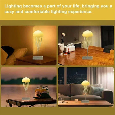 Upgraded Silent Jellyfish Lamp, Jelly Fish Light With Dancing Legs, Voice Control for Bedrooms, Living Room and Christmas Gifts - LKBA