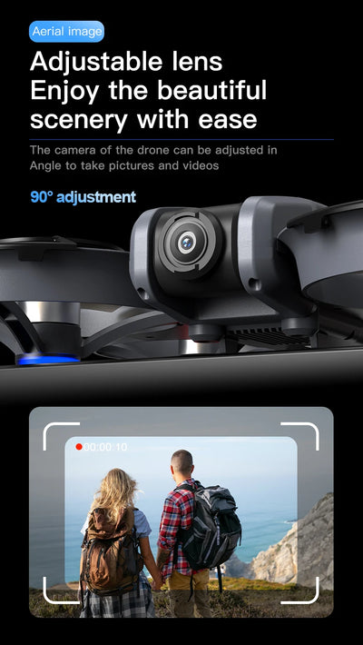 New X226 Mini RC Drone with Professional 8K HD Dual Camera 6Axis Headless Mode 360 Fly Remote Quadcopter - LKBA
