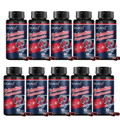 Herb Epimedium Capsules, Male Enhancing Supplement,Test Booster for Men Performance - Drive, Strength, Stamina Growth - LKBA