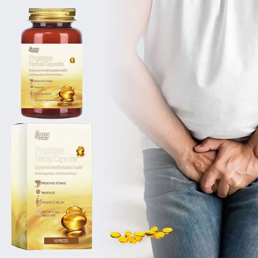 30pcs Prostate Natural Herbal Capsules Prostate Urgency Symptoms Remover Capsules For Men Soothing Body Health Care - LKBA