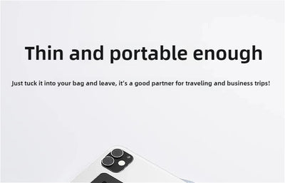 Mini Foldable Wireless Keyboard Slim Portable Bluetooth Keyboard Rechargeable Folding Keyboard - LKBA