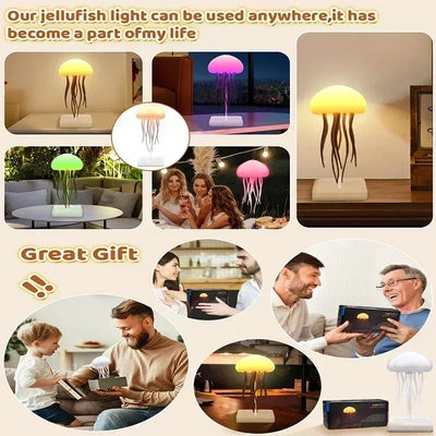 Upgraded Silent Jellyfish Lamp, Jelly Fish Light With Dancing Legs, Voice Control for Bedrooms, Living Room and Christmas Gifts - LKBA