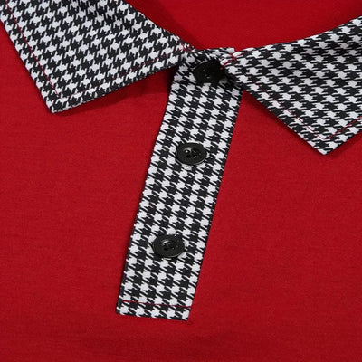 Spring and Autumn Men's Long Sleeve Polo Shirt Classic Business Office T-shirt Male Street Casual Fashion Solid Color Top - LKBA