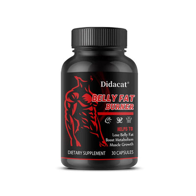 Belly Fat Burner for Men - Burn Belly Fat, Tighten Abs, Boost Muscle Growth, Caffeine Free - LKBA