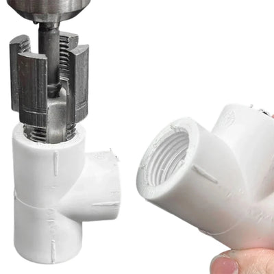 Universal Internal External Pipe Threading Tool Compact Durable Hand Tool for Fast Pipe Fittings - LKBA