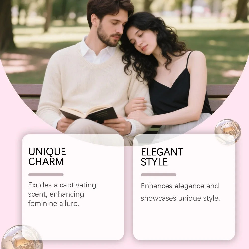 Feminine charm perfume, natural fragrance, multi-layered, sweet fragrance, portable, daily commuting, dating, Eau de Perfume - LKBA