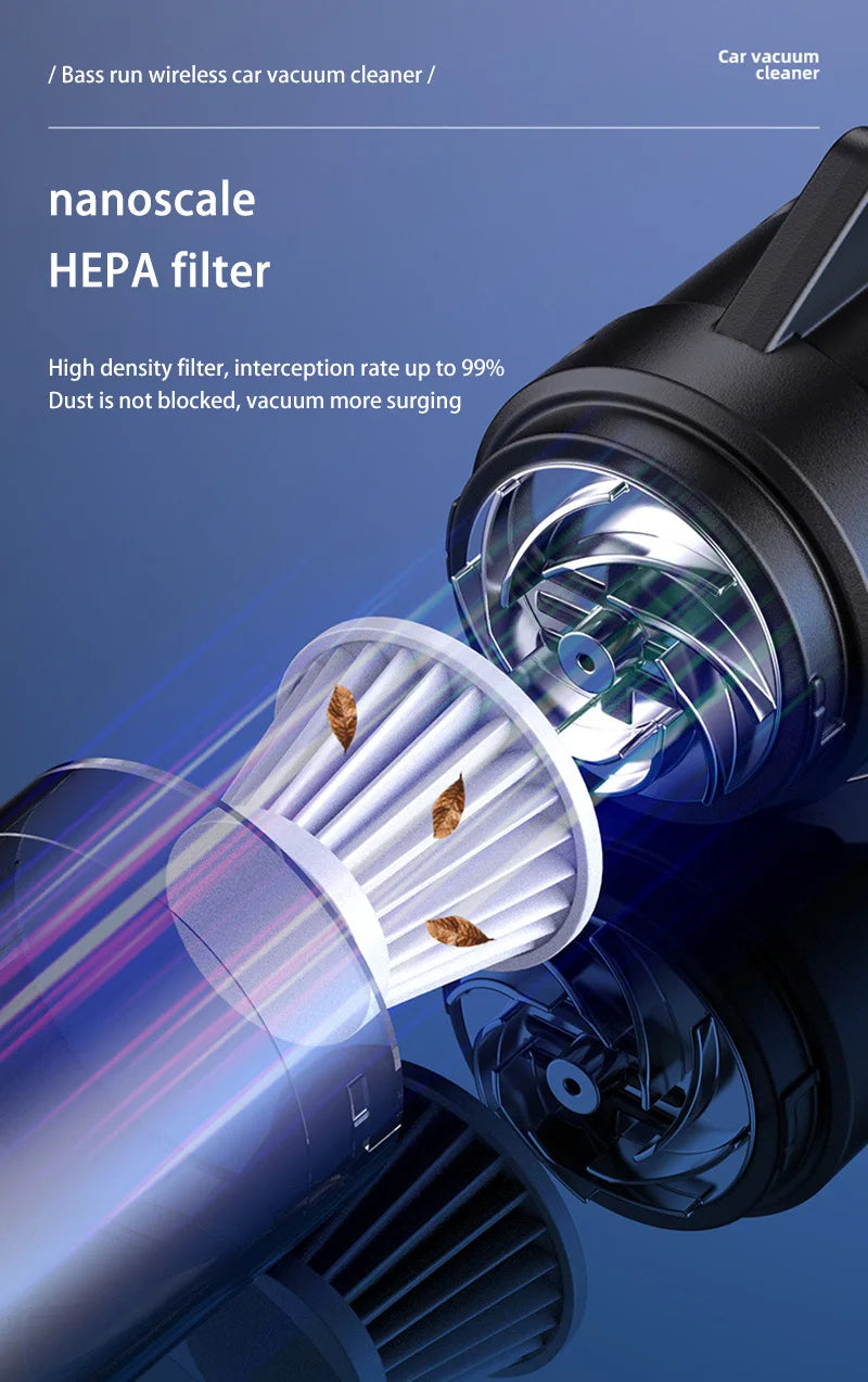 Xiaomi Multi-Purpose Vacuum Cleaner Wireless Charging Suction And Blowing Dual-Use Brushless Small mini Handheld Car High-Power - LKBA