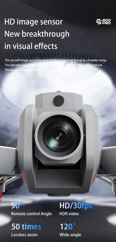 NEW ES800 Pro Mini Drone 1080P HD Camera Brushless Motor Obstacle Avoidance Aerial Photography Remote Control Aircraft Quadcopter - LKBA