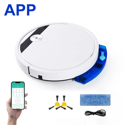 2024 NEW 2800PA 3-in-1 RS800 With Remote Control & APP Super Quiet Smart Robot Vacuum Cleaner Wet & dry Mopping Floor Home Appliance - LKBA