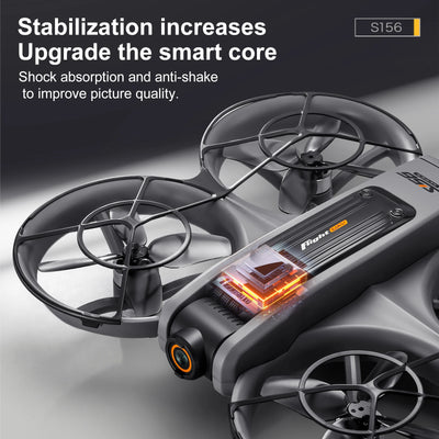 S156 RC Drone 2.4G 5G GPS Professional 8K HD Aerial Photography Remote Control Aircraft HD Dual Camera Quadcopter - LKBA