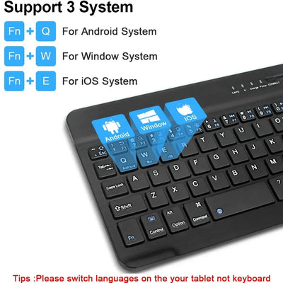 Bluetooth Keyboard for iPad 10th Generation iPad Pro 13 12 11 10 9 8 7 Inch iPad Air 13 11th iPad Mini, Tablets - LKBA