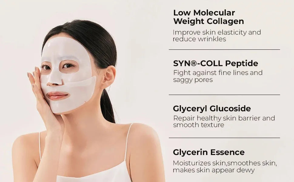 Deep Collagen Anti Wrinkle Lifting Mask Collagen Face Mask Overnight, Deep Collagen Mask for Lifting Firming Moisturizing - LKBA