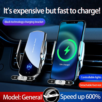 Wireless Charger Car Auto Magnetic Air Vent Phone Holder For iPhone 16 15 14 13 Samsung Xiaomi Induction Fast Charging Station - LKBA